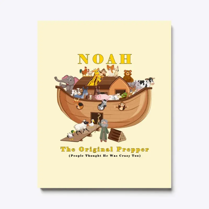 NOAH The Original Prepper Canvas Print